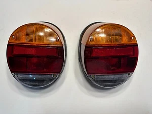 Pair of Volkswagen VW Tail Light Assembly Bug and Super Beetle Type 1 1973-1979 - Picture 1 of 11