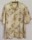 Tommy Bahama Men's Size XL Vintage Copyrighted Floral Print 100% Silk Camp Shirt