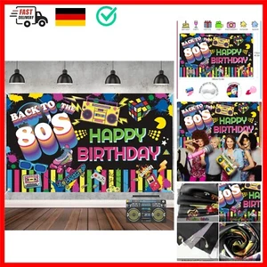 80er Party Banner, 80er Jahre Party Dekorationen, 80er Jahre Dekoration, Extr... - Bild 1 von 9