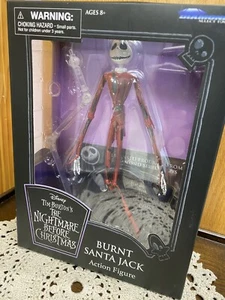 Nightmare Before Christmas Jack ~Burnt Santa Figure Collectible - Diamond Select - Picture 1 of 8