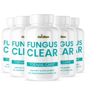 Fungus Clear- Skin & Nail Support- 5 Bottles- 300 Capsules - Picture 1 of 5