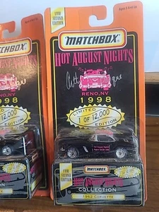 1998 MATCHBOX RENO, NEVADA HOT AUGUST NIGHTS 62 Corvette handsigniert MATCHBOX - Bild 1 von 11