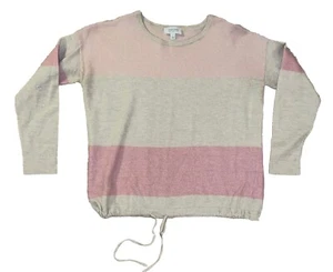 Suéter corto de cachemir Haven Well Within para mujer S rosa beige cordón, reparado - Imagen 1 de 12