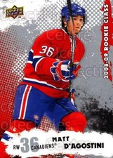 2008-09 Upper Deck Rookie Class #24 Matt D'Agostini