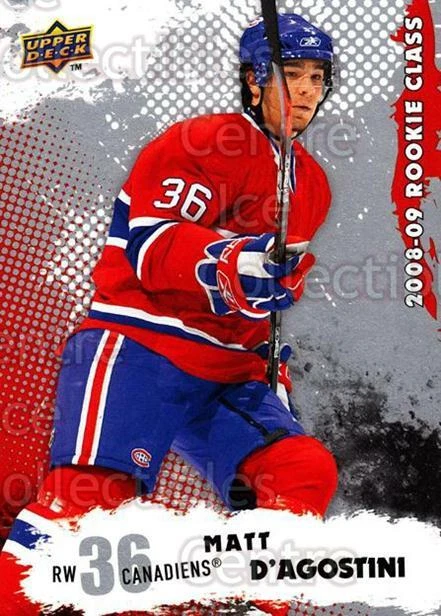 2008-09 Upper Deck Rookie Class #24 Matt D'Agostini - Image 1 of 1