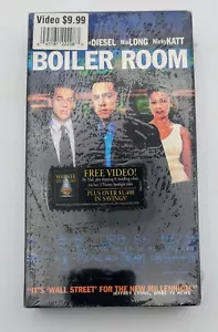 SEALED Boiler Room VHS Tape Vin Diesel Giovanni Ribisi 2000 TORN - Imagen 1 de 3