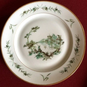 JUEGO DE 4 PLATOS DE POSTRE PARA ENSALADAS LIMOGES "VIEUX MARSIELLE" FRANCIA - BOYER #3348   - Imagen 1 de 4