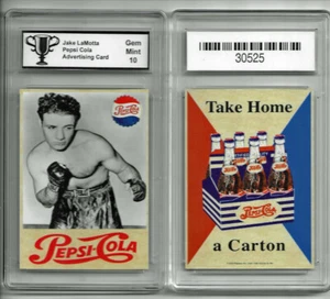 Biglietto pubblicitario Jake LaMotta Pepsi Cola nuovo di zecca 10 gradi racchiuso - Foto 1 di 1