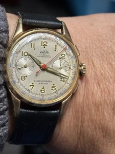 Vintage Enicar Valjoux 92 Chronograph Watch Pre Sherpa - Picture 1 of 12
