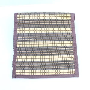 Brown Bamboo Woven Table Runner 72" x 13" Natural Home Decor Good Condition - Picture 1 of 5