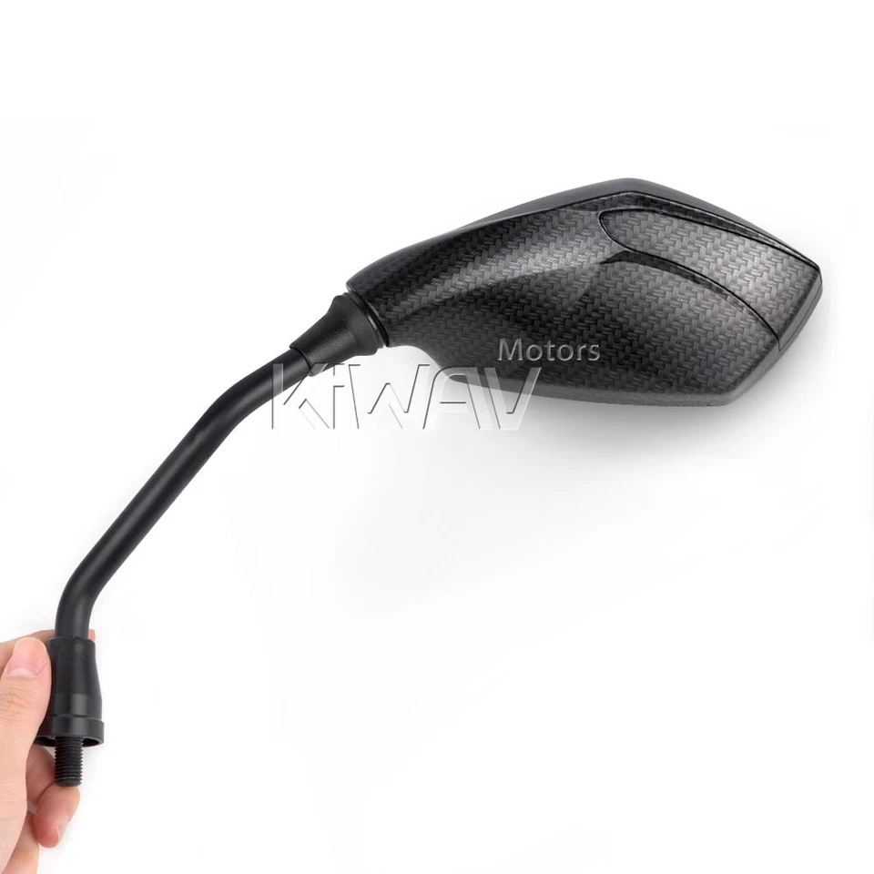 rétroviseurs new fist noir carbone fiber look M10 pour Moto Guzzi Aprilia - Photo 1/4