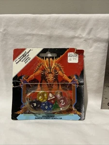 Vtg Advanced Dungeons & Dragons Adventure Gaming Dice Set of 6 (Rare) NIB TSR - Picture 1 of 9