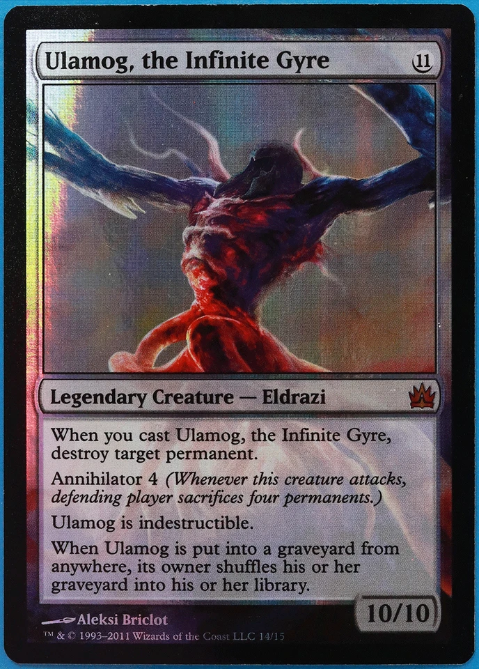 Ulamog, the Infinite Gyre FOIL From the Vault: Legends NM CARD (508066) ABUGames - Image 1 of 2
