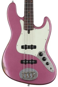 Lakland USA Classic 44-60 Bass Guitar - Aged Burgundy Mist, Sweetwater Exclusive - Picture 1 of 8