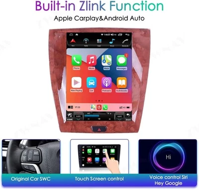 12.1'' Car Radio Wireless Android CarPlay 4+64GB For Jaguar Xk Xkr-s 2006-2013 - Image 1 of 4