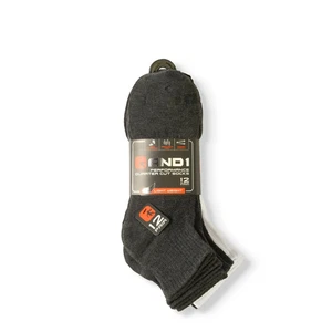 AND1® Men's Lightweight Quarter Cut SOCKS 12 Pack " FRESH~HIGH PERFORMANCE " - Picture 1 of 7