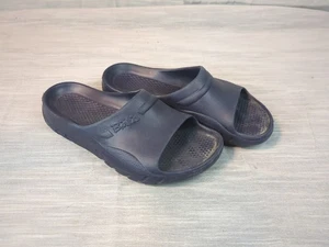 Birkenstock Birkis Women’s Size 40 / 9-9.5 Pacific EVA Navy Blue Slide Sandals - Picture 1 of 7