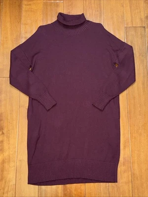 Lululemon Womens Sweater Dress Purple Cowl Neck Knit Pullover Stretch NO SIZE - Изображение 1 из 4