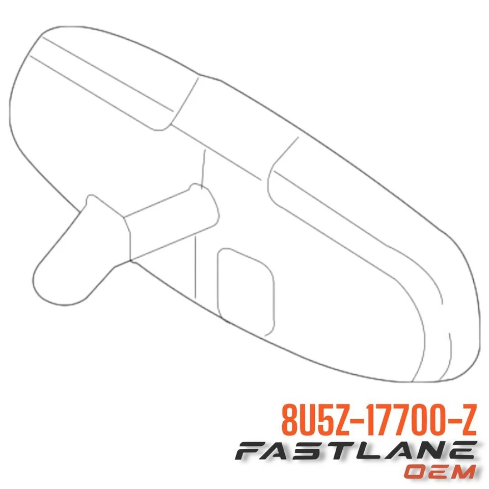 MONTAJE DE ESPEJO RETROVISOR ORIGINAL FORD - VISTA TRASERA - INTERIOR NUEVO OEM 8U5Z-17700-Z Foto 1 de 4