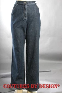 Pantalones de mezclilla elásticos lavados a la piedra St John Knits talla 2 nuevos con etiquetas precio de venta sugerido por el fabricante $395 - Imagen 1 de 2