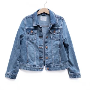 Crewcuts J.Crew Mädchen M (8-9) blau Denim Jeansjacke Freizeit Schule klassisch - Bild 1 von 8