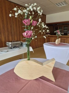 11 Vasen Fisch Unikate Deko Konfirmation Taufe selfmade - Bild 1 von 5