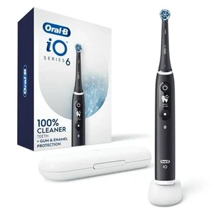 Oral-B iO Series 6 Elektrische Zahnbürste mit (1) Bürstenkopf, Black Lava - Bild 1 von 5