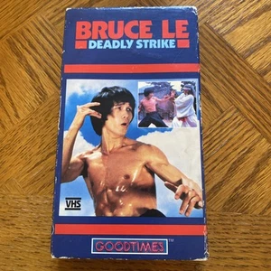 BRUCE LE LEE DEADLY STRIKE Goodtimes VHS 1986 Martial Arts Movie Kung Fu Video - Picture 1 of 2