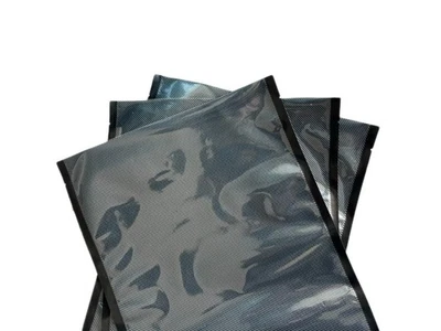 500 PC Vacuum Sealer Bags 11.5x19.5 11.5x20 Black&Clear Free Shipping - Image 1 of 4