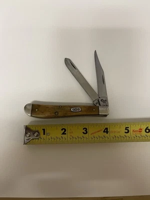 Vintage Case XX Slimline Trapper-V52048 Stag Scales-1999 No Cracks Good Snap - Image 1 of 4