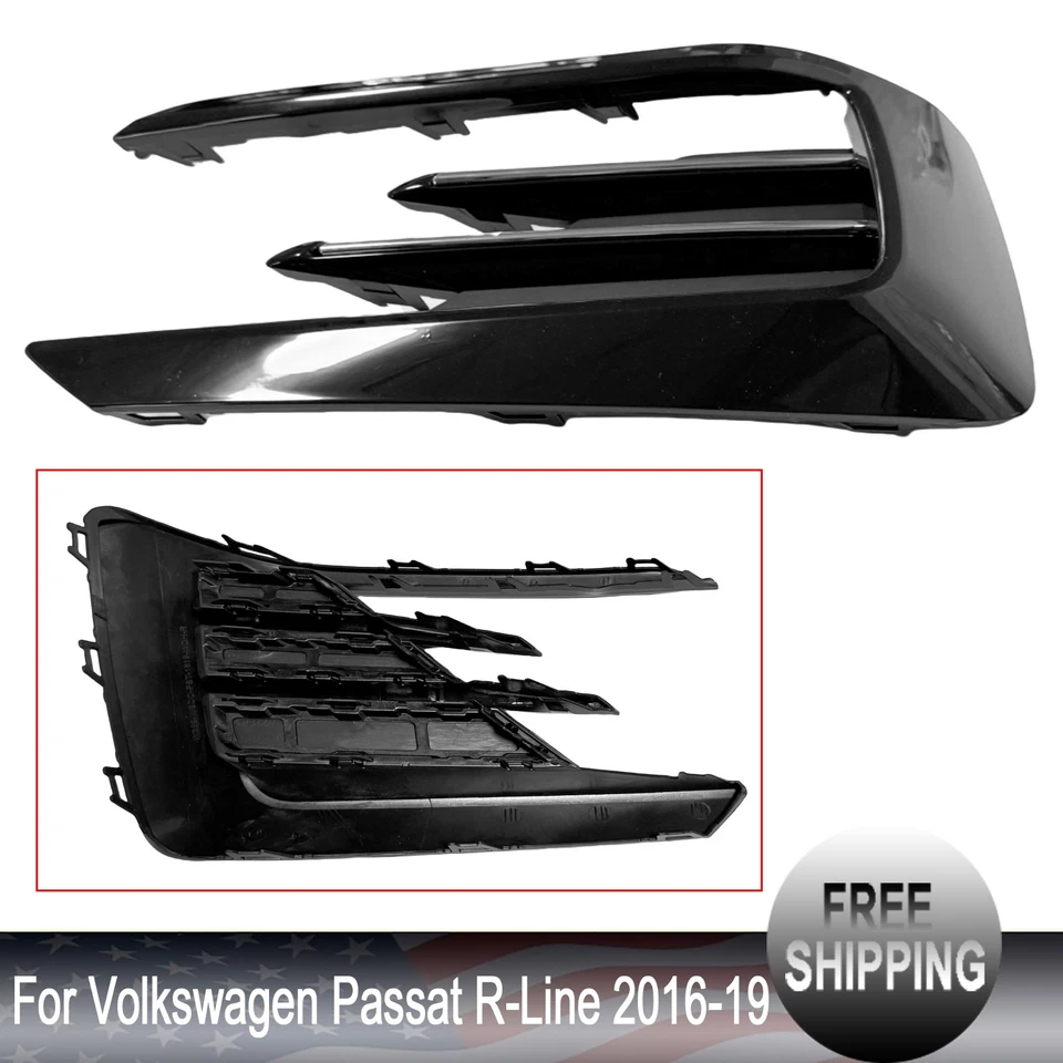 For Volkswagen Passat R-Line 2016 2017 2018 2019 RH Front Right Side Grille Foto 1 de 4