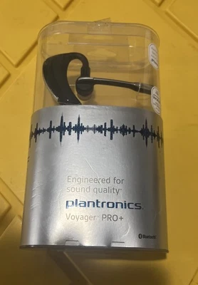 Plantronics Voyager PRO+ Black Ear-Hook Headsets Bluetooth Headset Wireless NEW - Image 1 of 4
