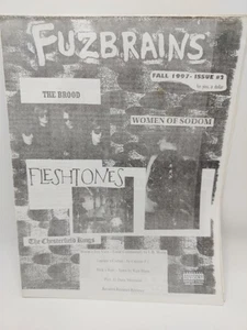 Fuzbrains Zine Fall 1997 Issue #2 Fleshtones Brood Chesterfield Kings Punk - Imagen 1 de 8