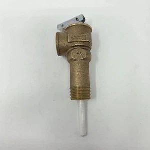 3/4" T&P Relief Valve 2-1/2" Shank Part No. 23577-0150 Water Heater Open Unused - Picture 1 of 11