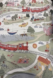 Neu versiegelt IKEA UTELEK Bettwäscheset Bezug Twin Wende Zug Flugzeug Tier Stadt - Bild 1 von 7