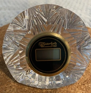 Waterford Lismore Star Crystal Digital Clock. Needs New Battery. NHH-915 - Picture 1 of 6