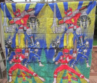 老式1994年Saban Mighty Morphin Power Rangers儿童睡袋  — 第 1/2 张图片