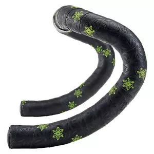 SUPACAZ Super Sticky Kush 2.5 mm Bicycle Handlebar Tape - Galaxy Neon Yellow - Picture 1 of 8