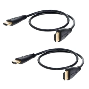 2 pcs 1.5ft HDMI Cable High Speed 2.0 4K 60Hz UHD HDR 2160P Ethernet HDTV HDCP - Picture 1 of 3