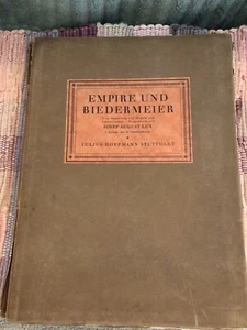 Biedermeier Furniture Book By Josef August Lux 1930 - Bild 1 von 9