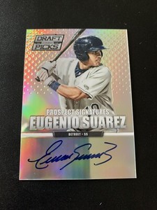 2013 Panini Prizm Perennial Draft Picks Prospect Signatures Eugenio Suarez Auto