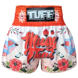 TUFF leichte Muay Thai Shorts Damen Kickboxen MMA Training Gym Trunks Vögel - Bild 1 von 14