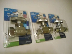 Group Of (3) LDR Straight Shut-Off Valves As Shown.Stock No.#597 6202.Brand New. - Picture 1 of 9