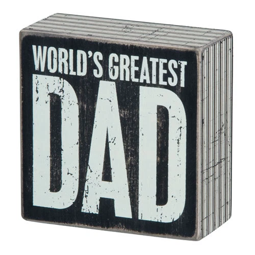 Primitives by Kathy Box Sign - GREATEST DAD - PK-BX-22654 - Image 1 of 2