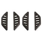 4X Carbon Fiber Dashboard Side Air Outlet Trim Air Conditioner Grille For 4906
