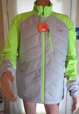 The North Face Men's X-Large Ultralight Jogging Jacket in Grey and Safety Green - Image 1 of 4