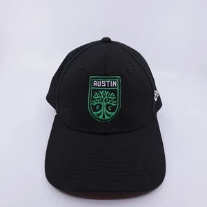 New Era Gray Austin FC Soccer 9FORTY Adjustable Hat Cap Hook and Loop Black - Picture 1 of 9