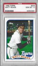 1989 Topps #445 Matt Nokes PSA 10 GEM MINT Detroit Tigers