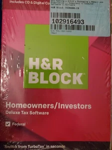 H&R Block Homeowners / Investors Deluxe Tax Software 2019 Federal - Picture 1 of 2
