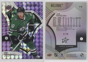 2021-22 Upper Deck Allure Purple Diamond /10 Joe Pavelski #74